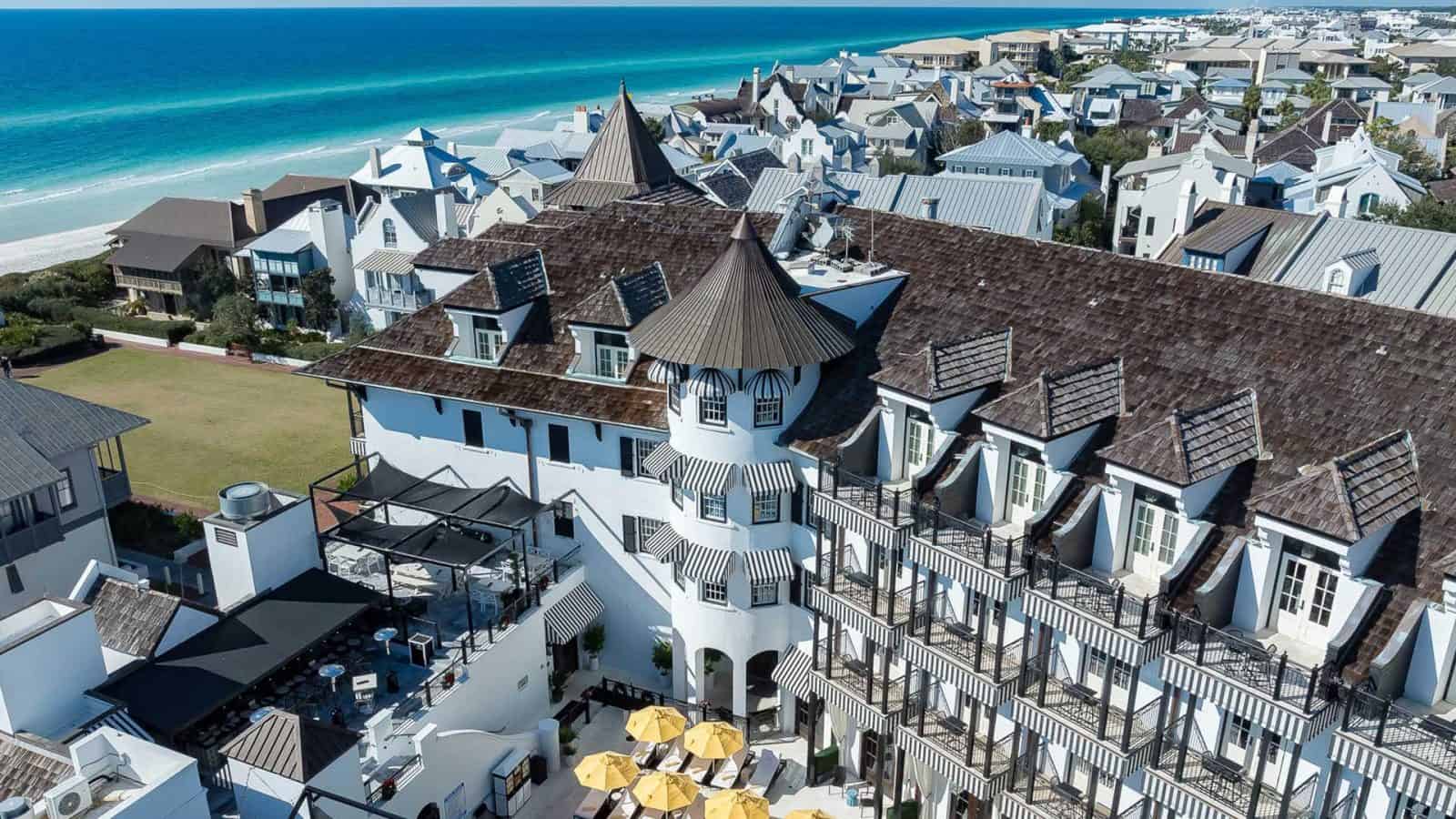 The Pearl Hotel from the air.