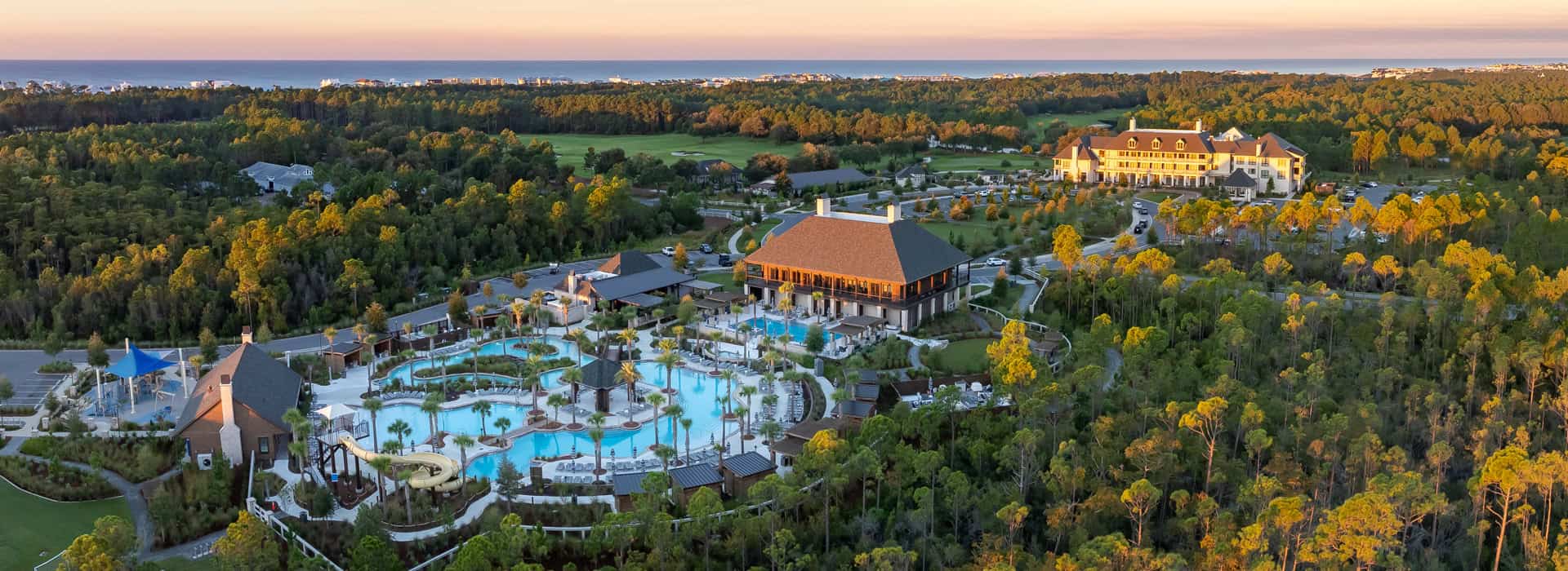 Camp Creek Inn aerial view