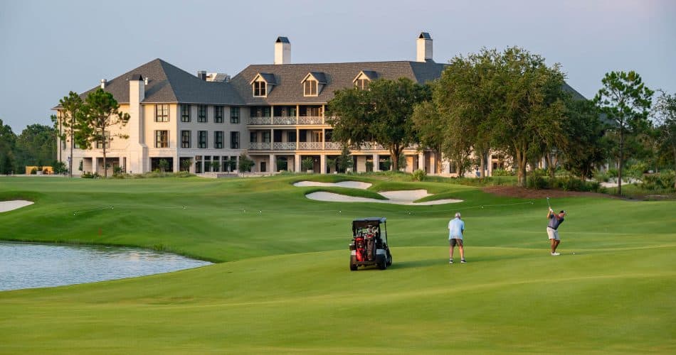 Golfing outside Camp Creek Inn in South Walton, Florida